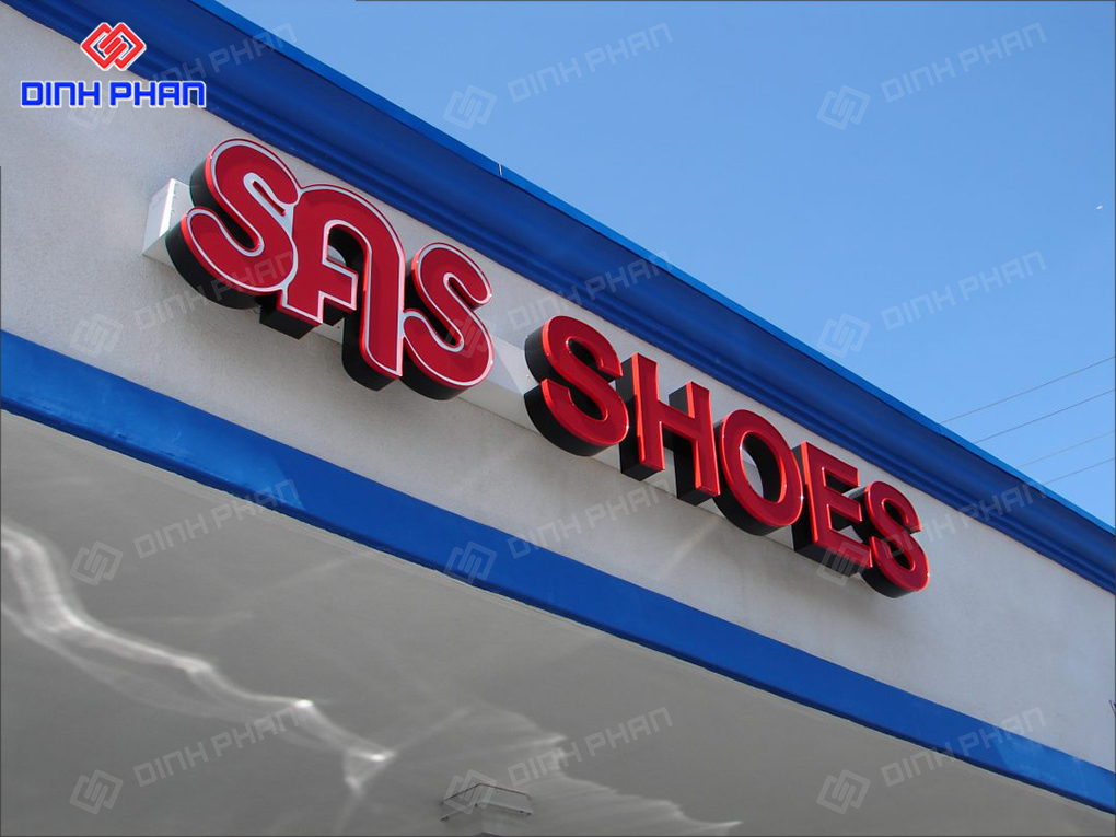Biển hiệu cho shop giày dép