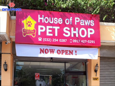 bảng hiệu pet shop