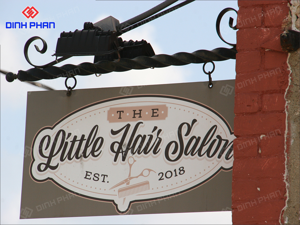 Bảng hiệu salon tóc đẹp thu hút khách hàng