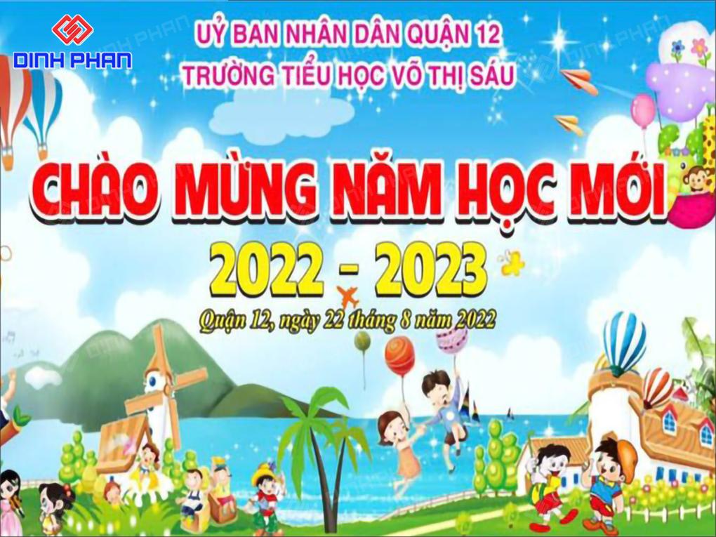 In Băng Rôn Chào Mừng Năm Học Mới Giá Rẻ, In Nhanh