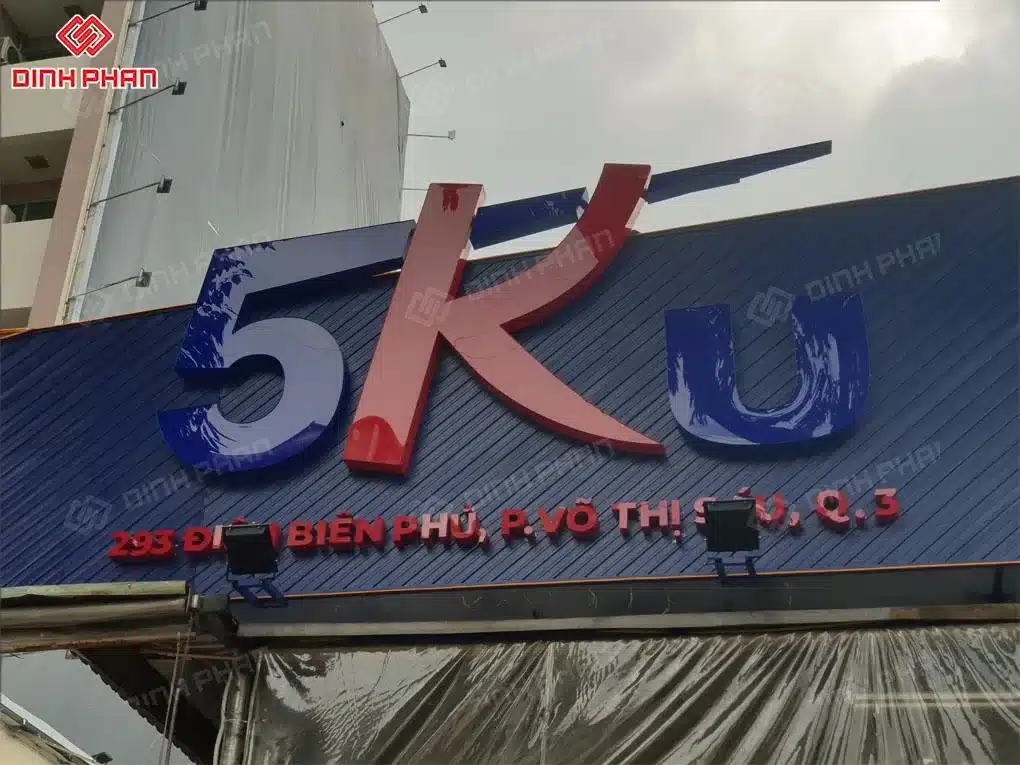 Bảng hiệu chữ nổi nhôm