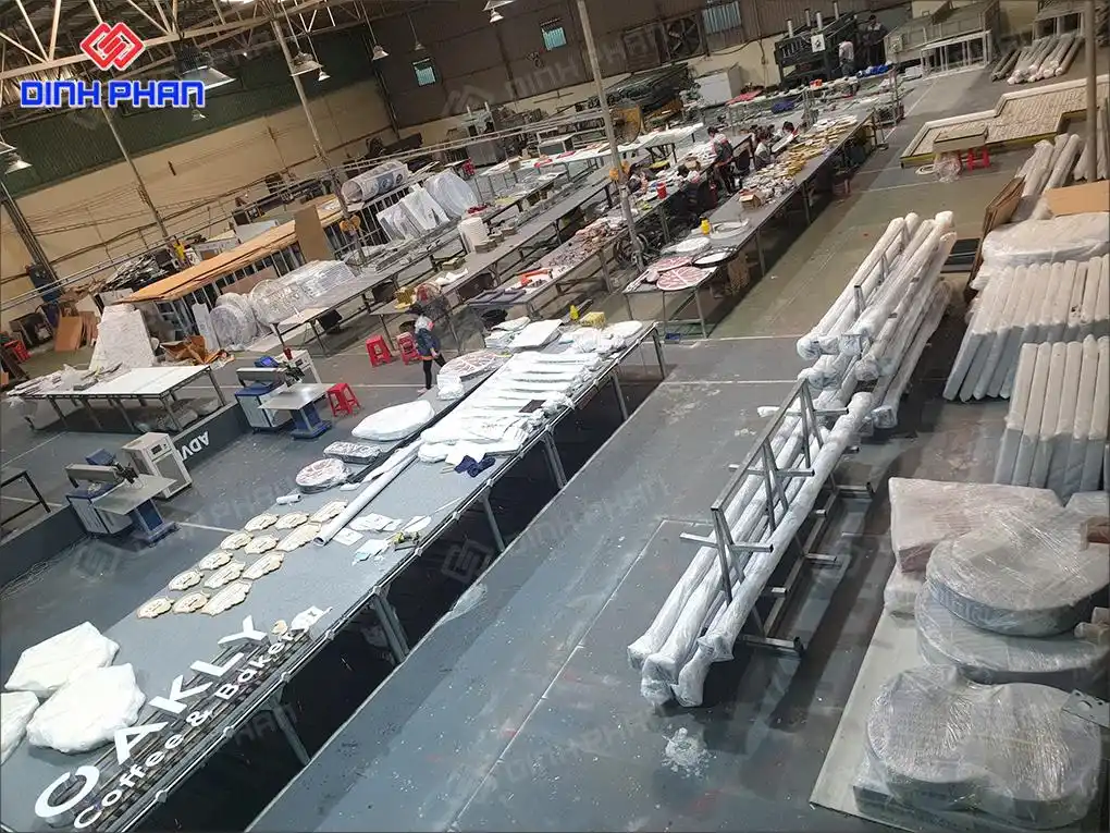 Xưởng của Công ty Quảng Cáo Đinh Phan