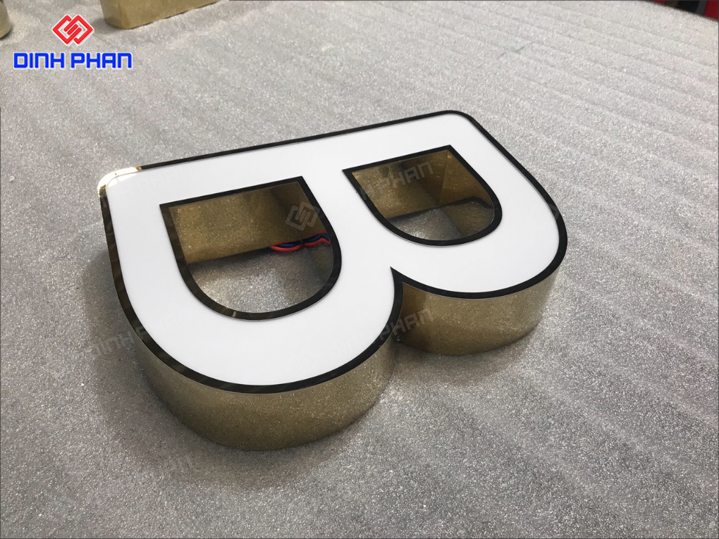 Chữ inox sáng mặt cao cấp: Bảng hiệu sang trọng, bền đẹp Chữ inox sáng mặt