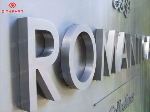 Chữ inox trắng mờ