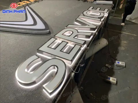 Chữ inox Bình Dương đẹp: Gia công bảng hiệu inox giá tốt Chữ inox Bình Dương