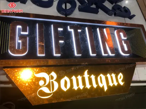 Chữ inox có đèn