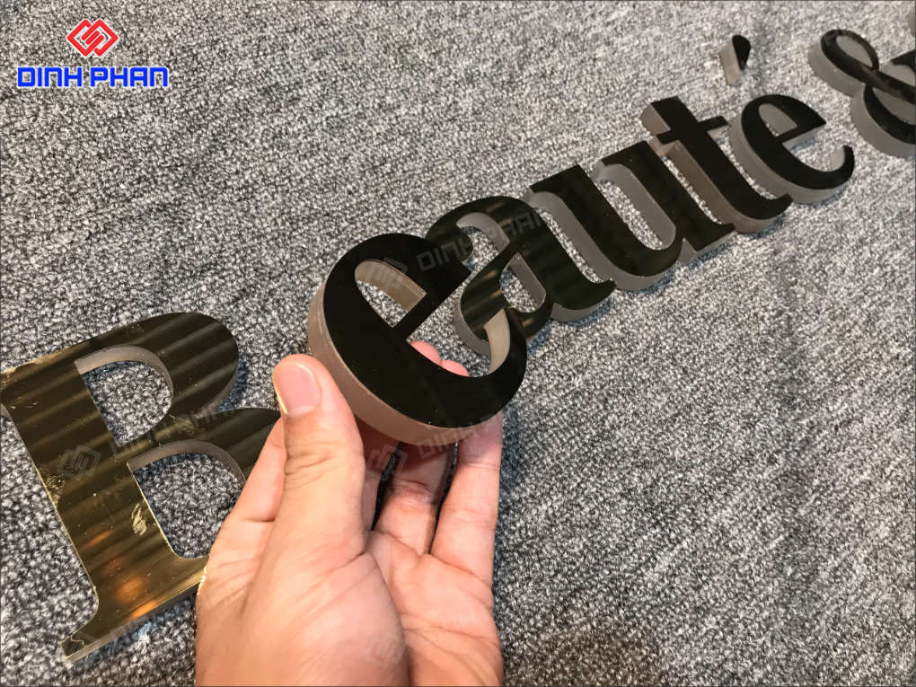 Địa chỉ gia công chữ inox sơn tĩnh điện uy tín chất lượng Chữ inox sơn tĩnh điện