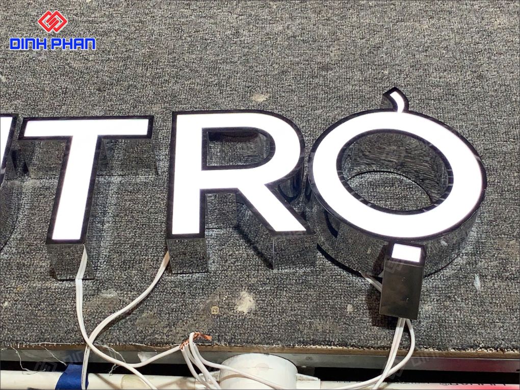 Địa chỉ gia công chữ inox sơn tĩnh điện uy tín chất lượng Chữ inox sơn tĩnh điện