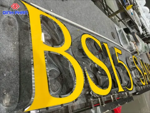 Dịch vụ gia công chữ inox trắng bóng sang trọng, bền đẹp Chữ inox trắng bóng