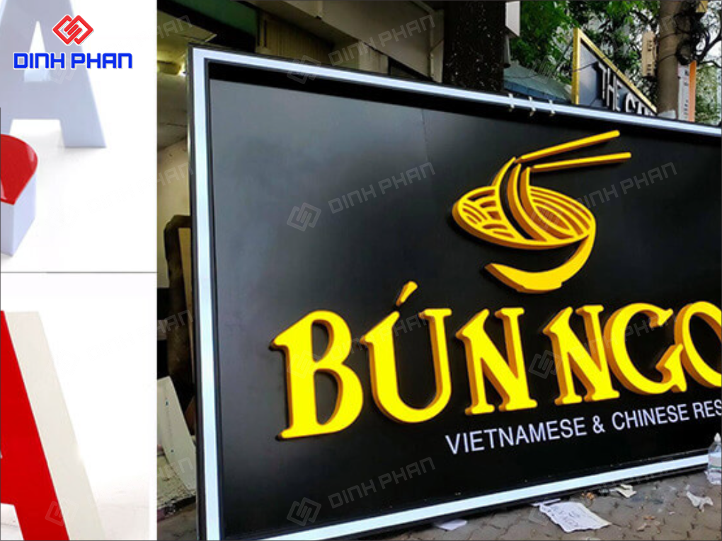 Chữ mica chân fomex