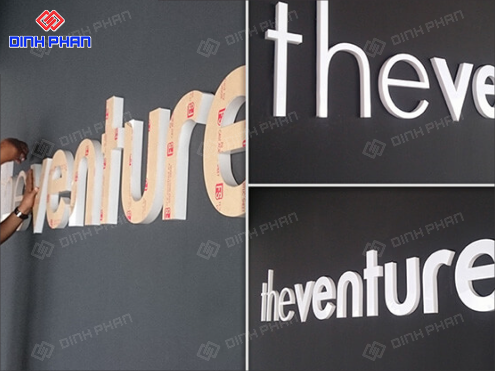 Chữ mica chân fomex