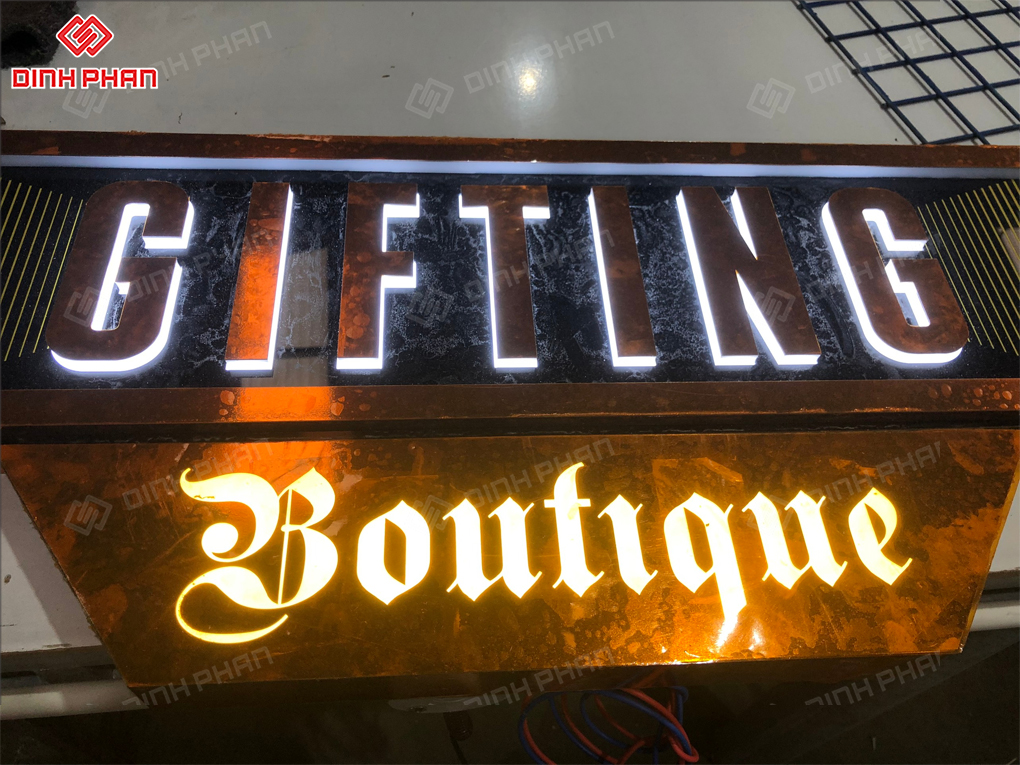 Chữ mica cháo đẹp, bền, giá rẻ Chữ mica cháo