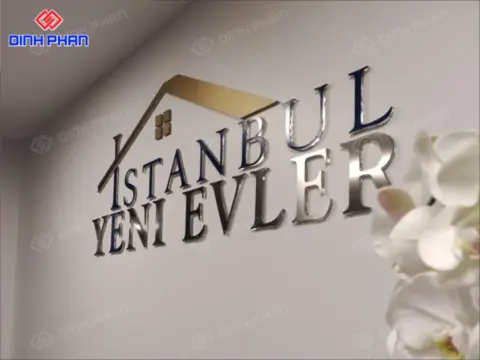 Chữ mica dán tường