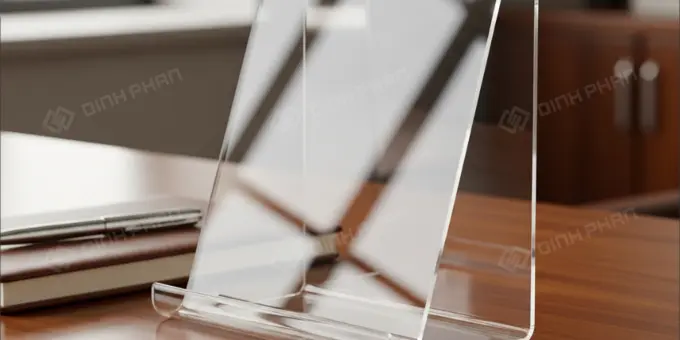 Chữ mica để bàn