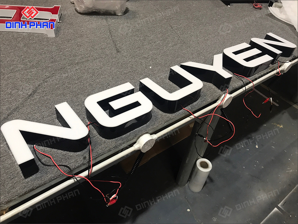 Chữ nhôm không gờ bền, đẹp, hợp xu hướng & giá rẻ Chữ nhôm không gờ