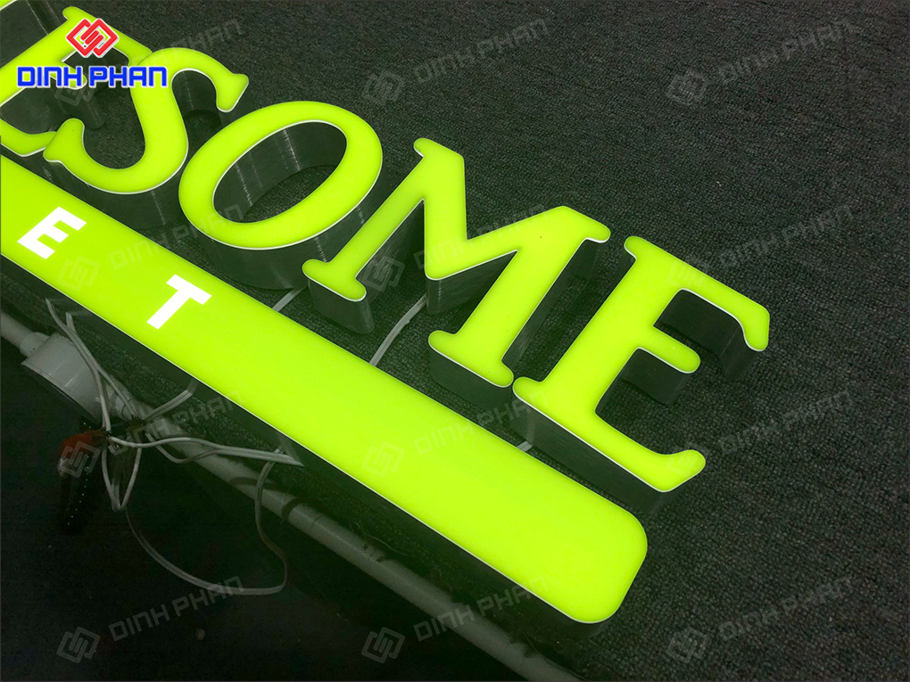 Chữ nhôm không gờ bền, đẹp, hợp xu hướng & giá rẻ Chữ nhôm không gờ