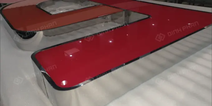 Chữ nhôm trắng gương