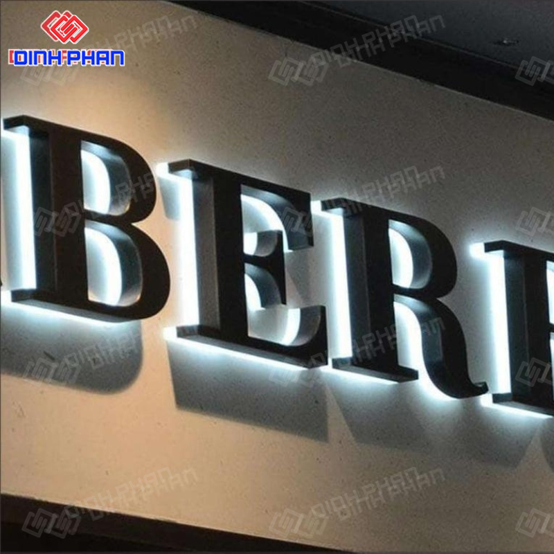 Chữ alu dán tường nhiều màu, thiết kế theo yêu cầu Chữ alu dán tường