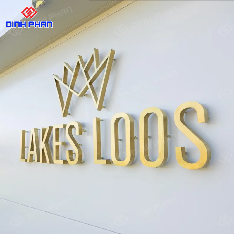 Chữ alu vàng xước