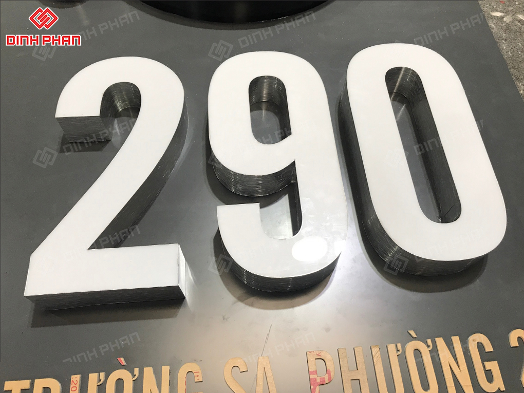 Gia công chữ nhôm Hàn Quốc cao cấp giá rẻ Chữ nhôm Hàn Quốc