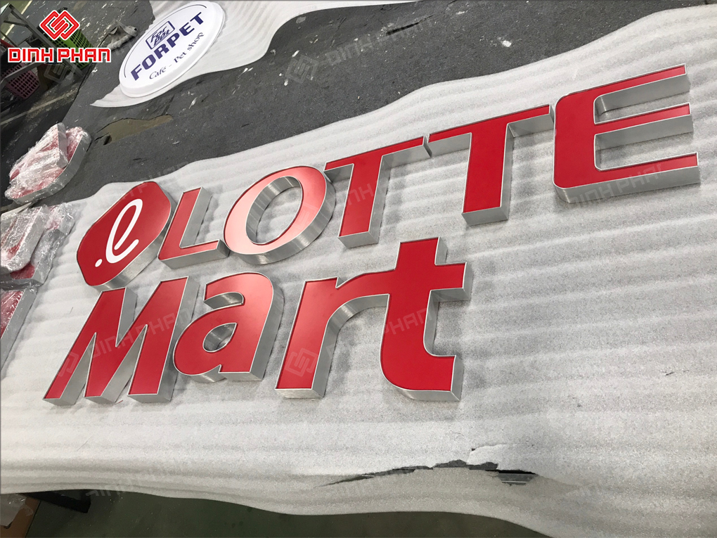 Chữ nhôm nguyên khối bền đẹp, chất lượng, giá tốt Chữ nhôm nguyên khối