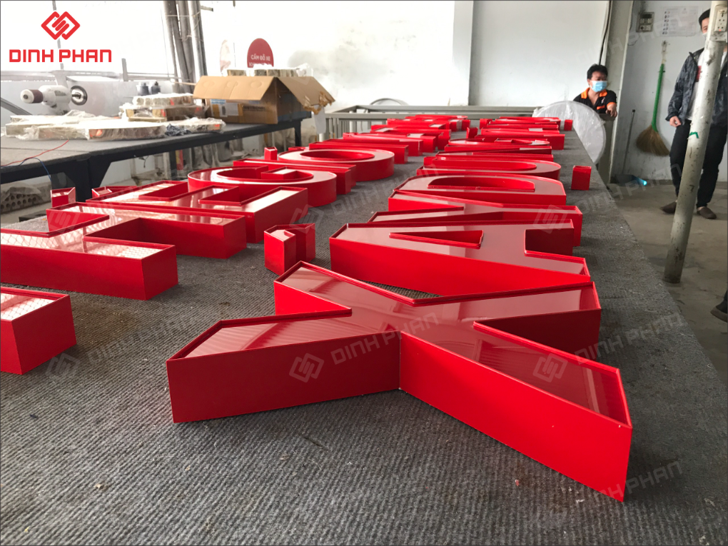 Chữ nhôm nguyên khối bền đẹp, chất lượng, giá tốt Chữ nhôm nguyên khối