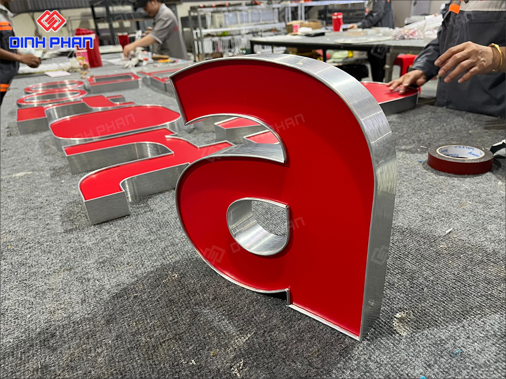 Chữ nhôm nguyên khối bền đẹp, chất lượng, giá tốt Chữ nhôm nguyên khối