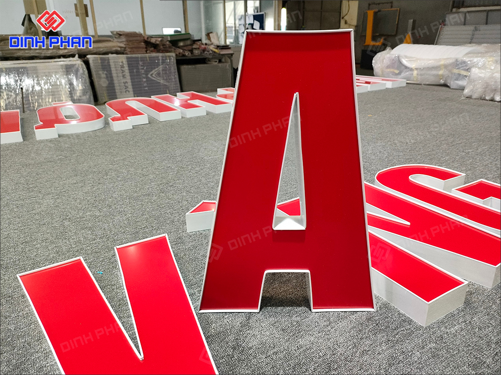 Chữ nhôm nguyên khối bền đẹp, chất lượng, giá tốt Chữ nhôm nguyên khối