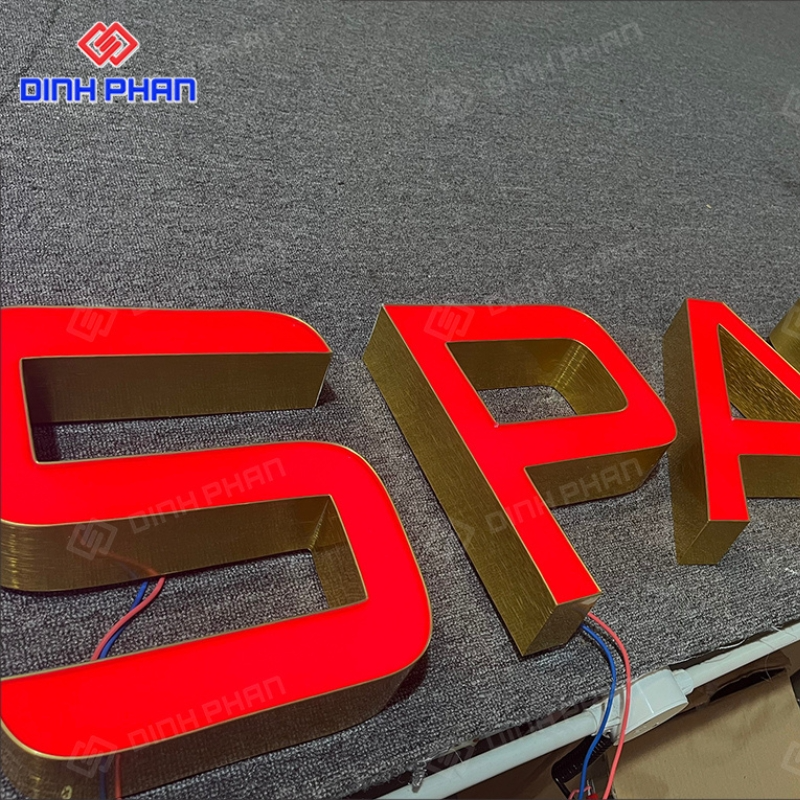 Gia công chữ nhôm vàng gương uy tín, chất lượng giá rẻ Chữ nhôm vàng gương