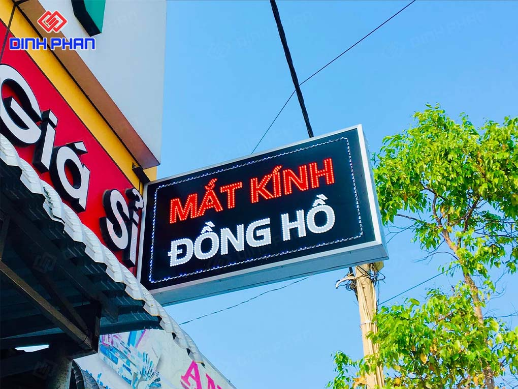 Chữ nổi mica đèn LED