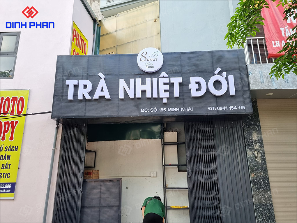 Giá thi công bảng hiệu alu