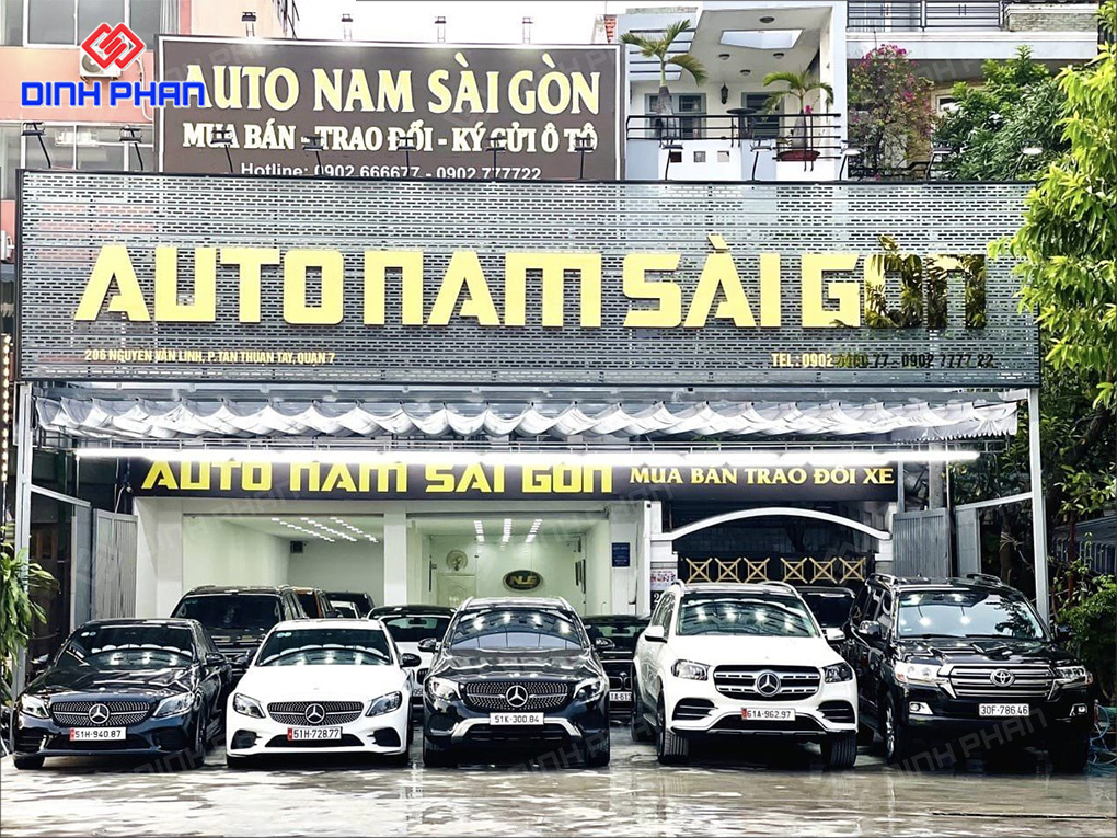 Cách dán chữ biển quảng cáo