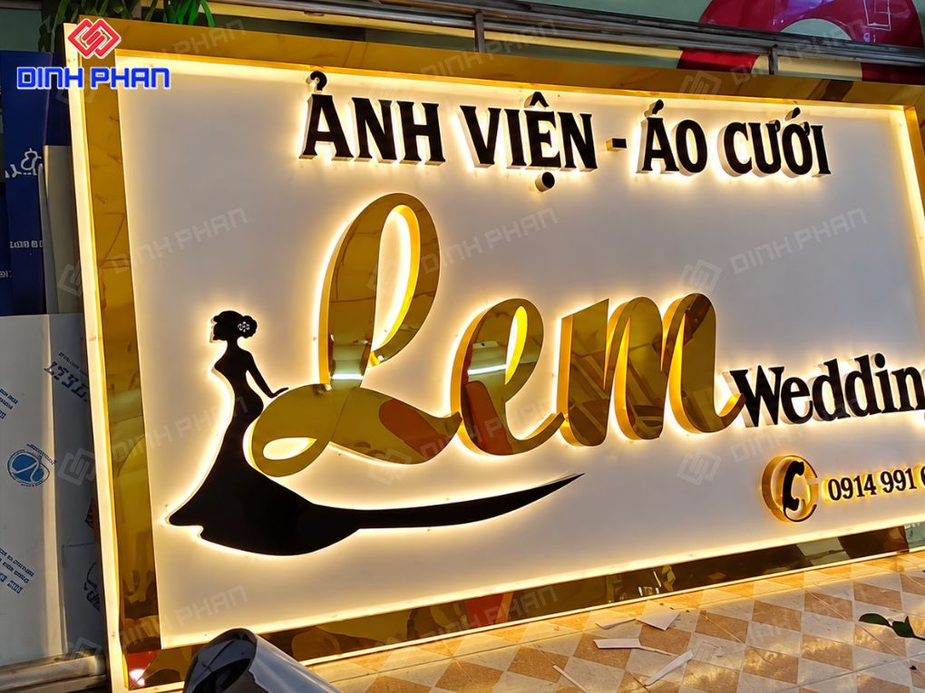 Bảng Hiệu Alu Chữ Nổi 