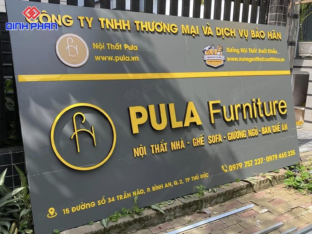Bảng Hiệu Alu Chữ Nổi 