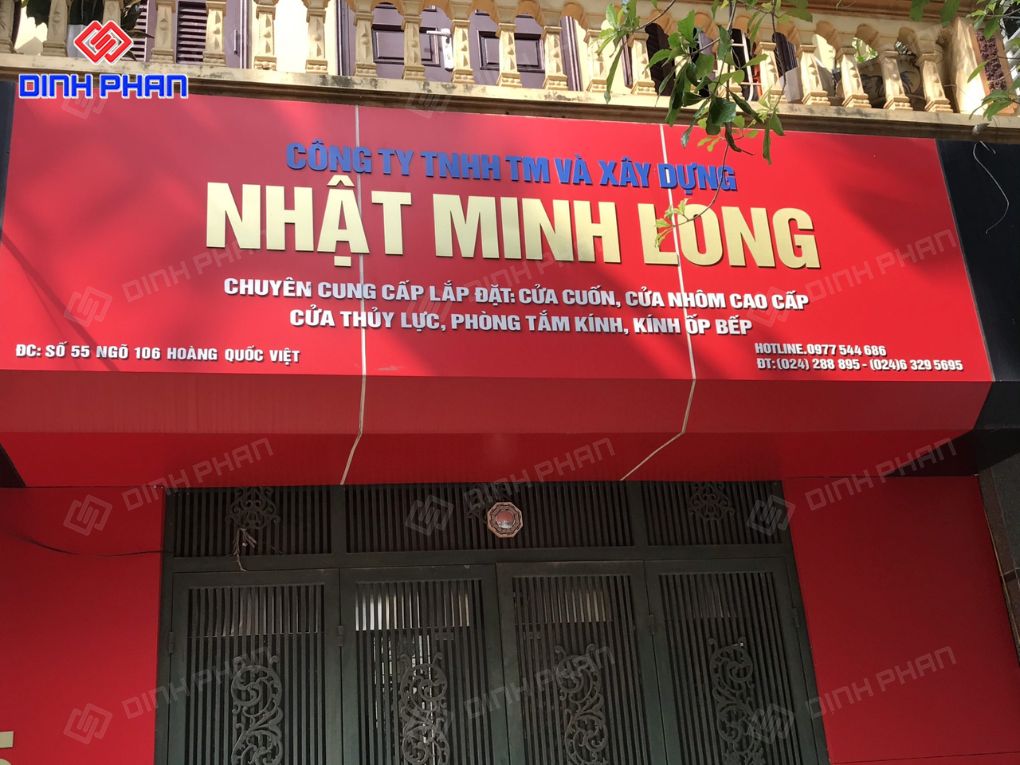 Làm biển Alu Chữ Nổi