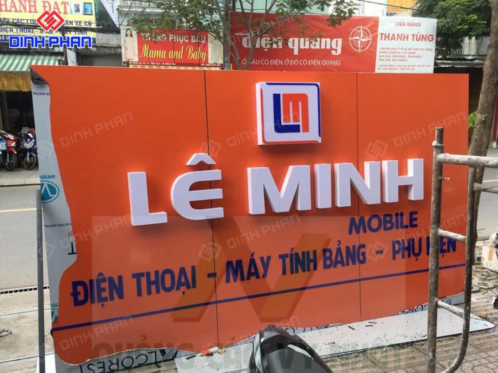 Làm biển Alu Chữ Nổi