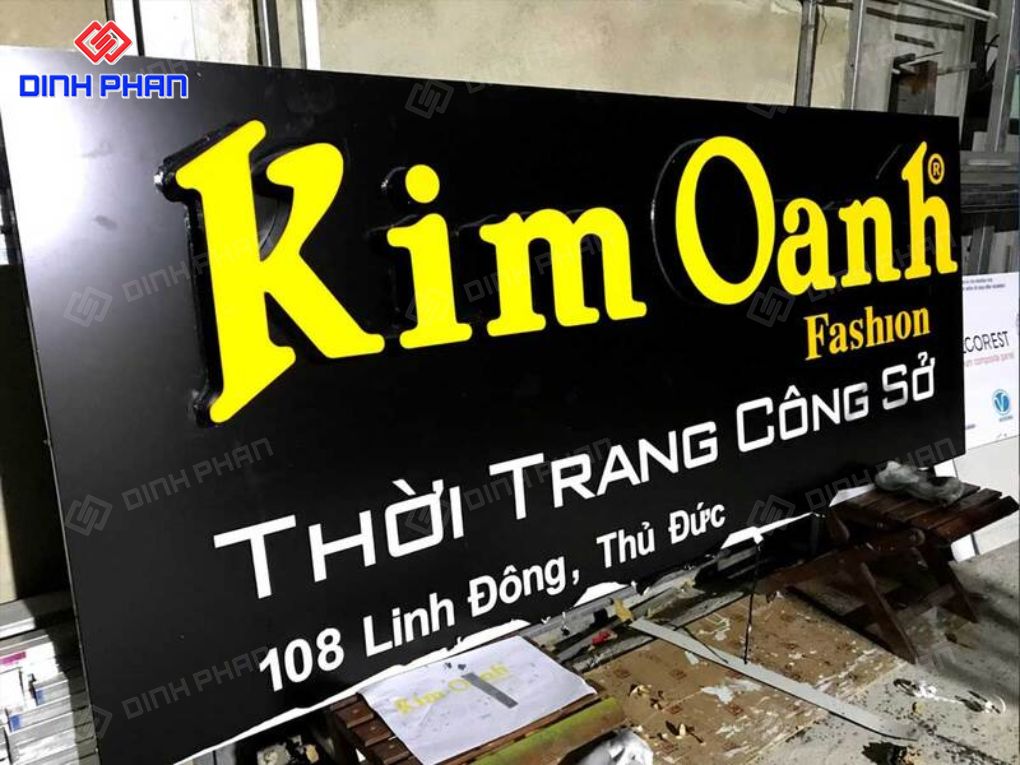Làm biển Alu Chữ Nổi